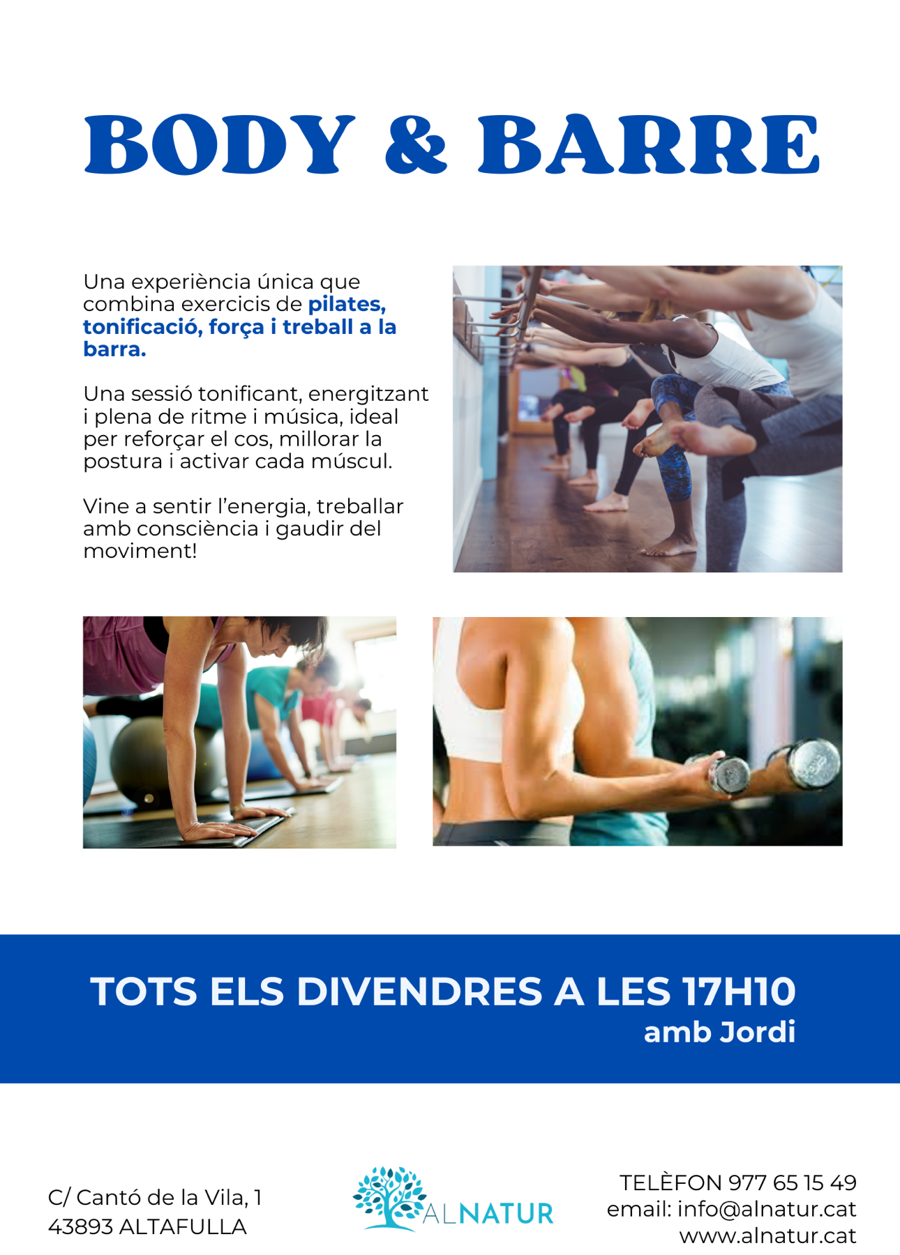 Body Barre els divendres a les 17h10