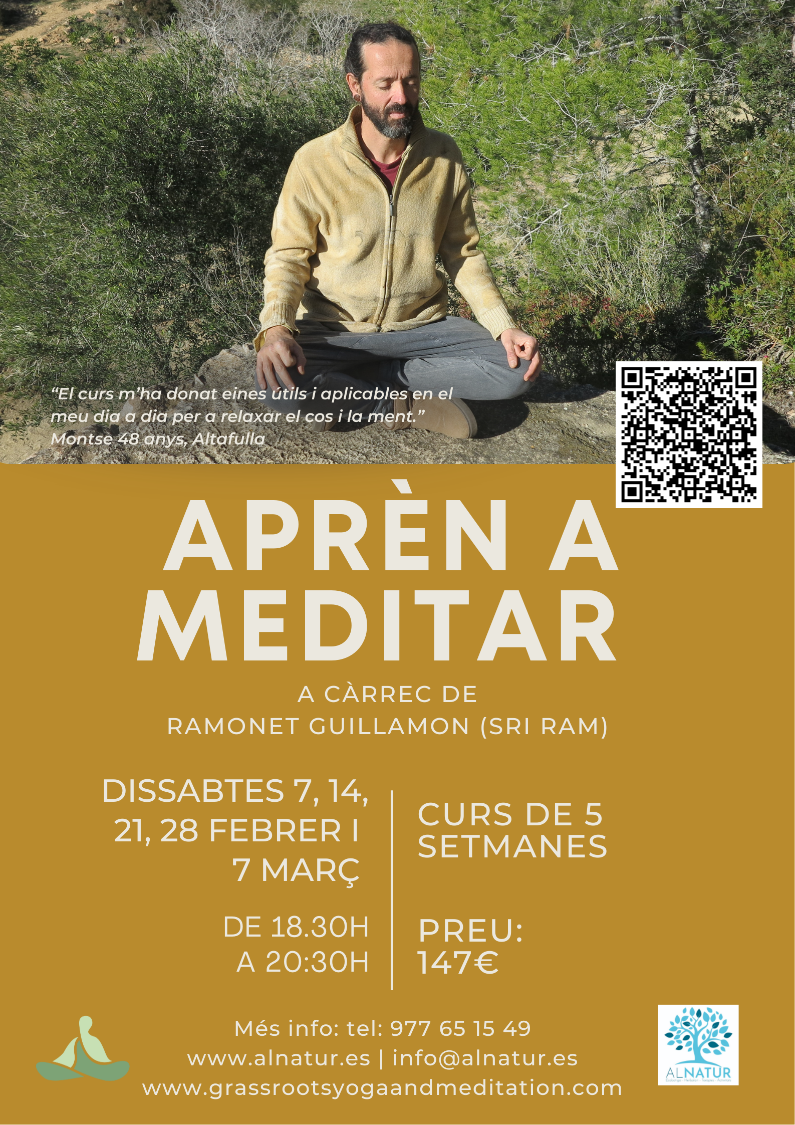 �Apr�n a Meditar� curs de 5 setmanes amb Ramonet Guillamon (Ram)