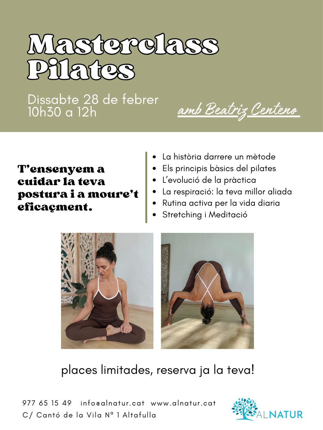 MASTERCLASS DE PILATES amb Beatriz Centeno