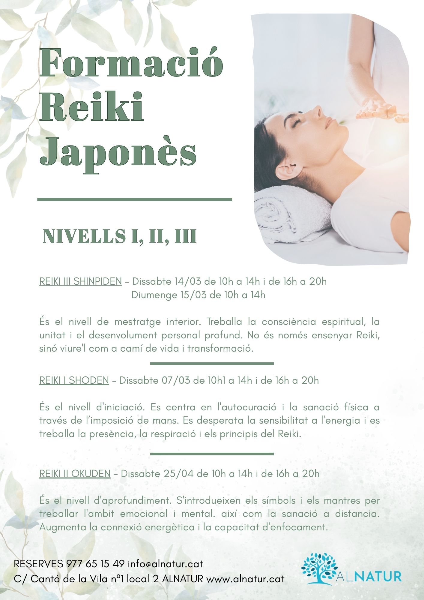 CURS DE REIKI JAPON�S SHINPIDEN  NIVELL III