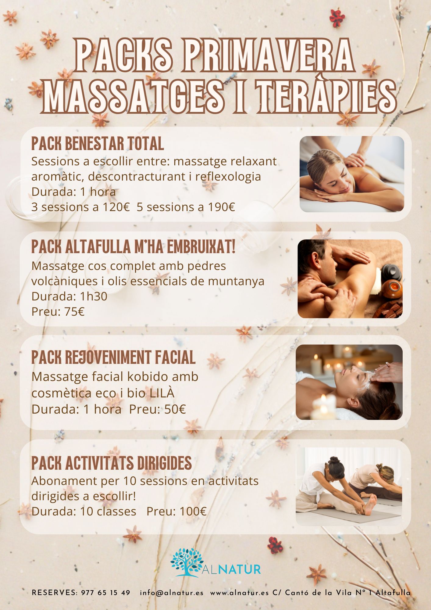 PACKS D�HIVERN - MASSATGES, TER�PIES I TRACTAMENTS