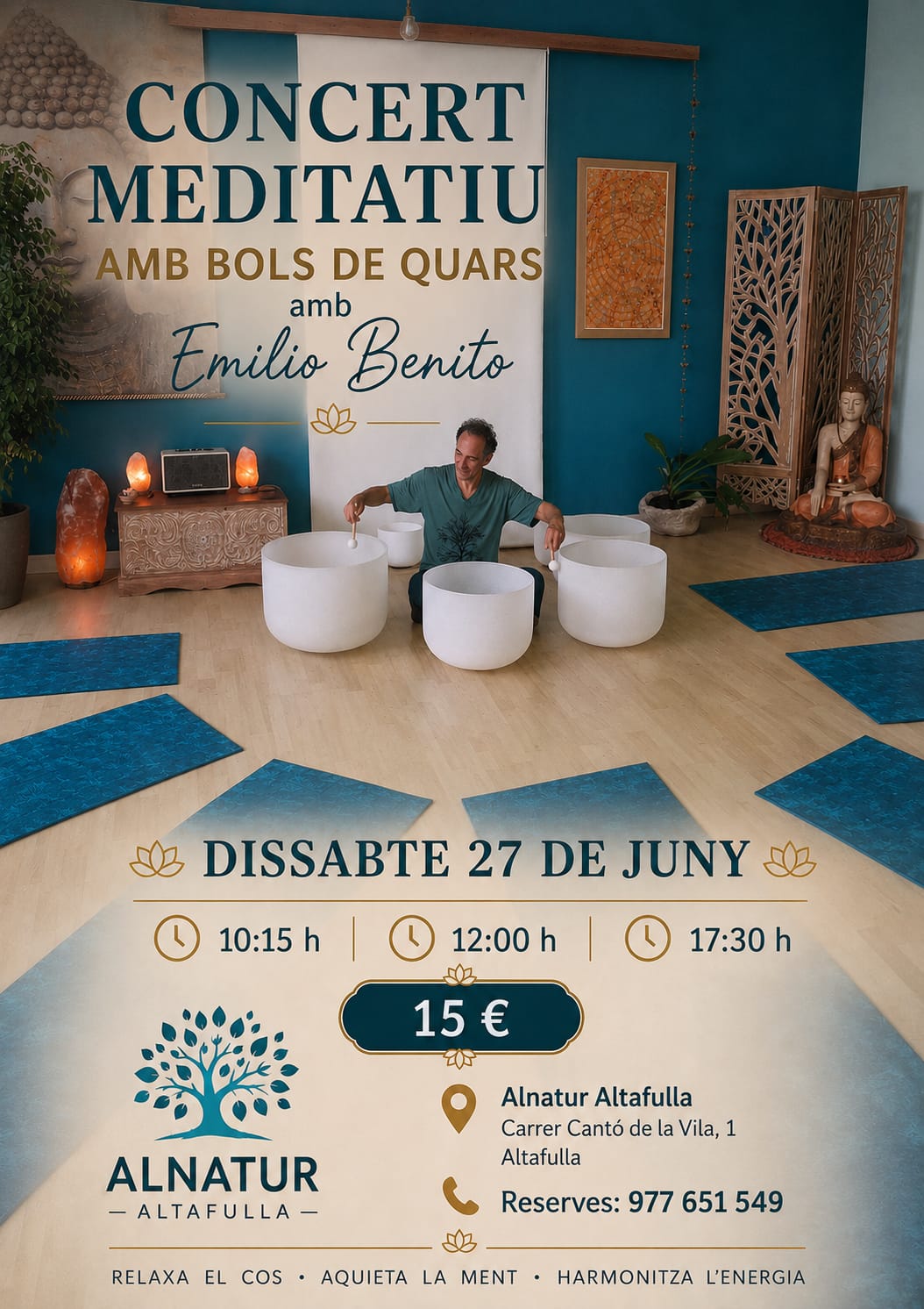 Concert Meditatiu amb Bols de Quars amb Emilio Benito   -   3 Sessions